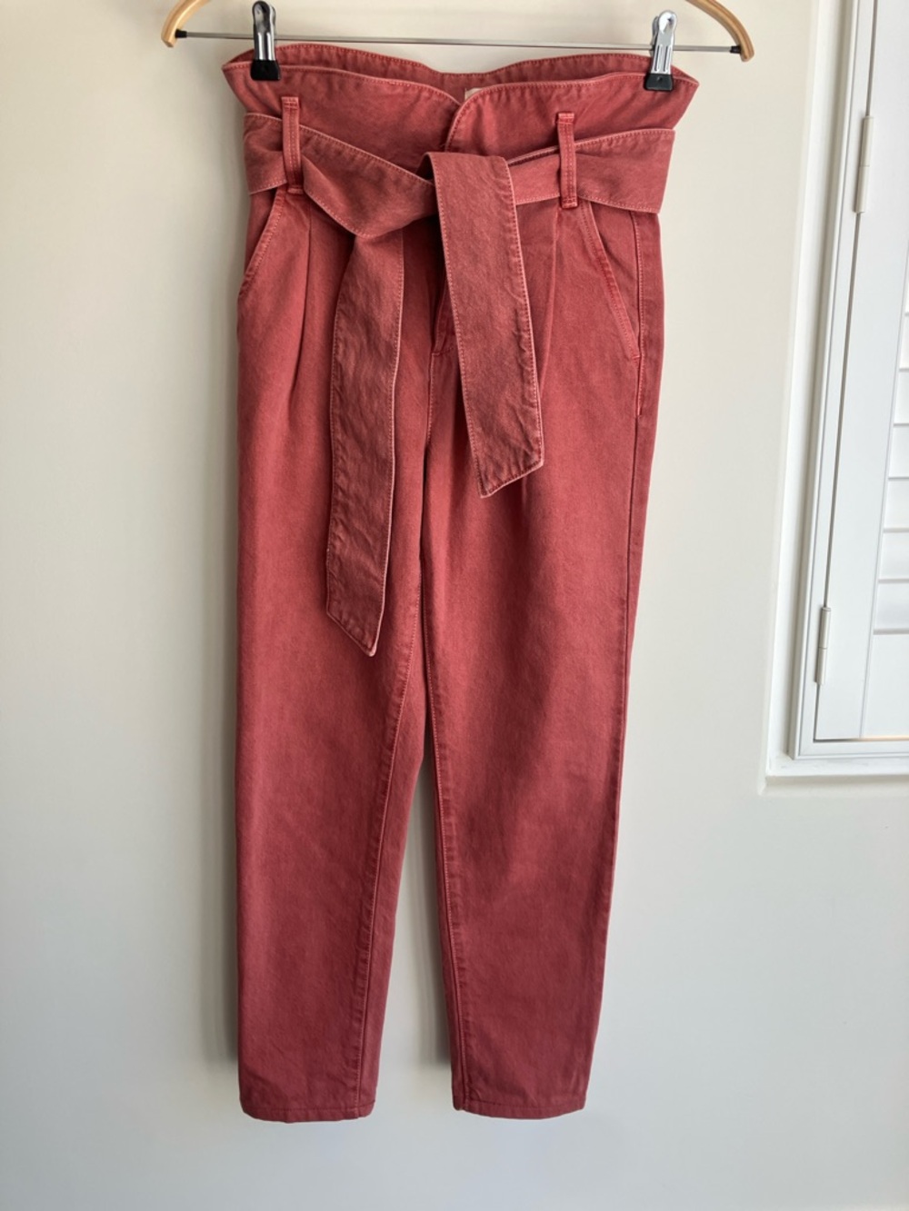 SÉZANE Austin Trousers Style Cotton Jeans in Rosewood French Size 32/ US Size 0